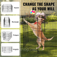 Vevor 313648 puppy run puppy playpen puppy run манеж для тварин з кришкою 76x61см Vevor 313648 puppy run puppy playpen puppy run манеж для тварин з кришкою 76x61см