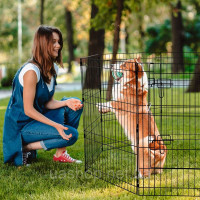 Vevor 313648 puppy run puppy playpen puppy run манеж для тварин з кришкою 76x61см Vevor 313648 puppy run puppy playpen puppy run манеж для тварин з кришкою 76x61см