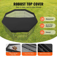 Vevor 313648 puppy run puppy playpen puppy run манеж для тварин з кришкою 76x61см Vevor 313648 puppy run puppy playpen puppy run манеж для тварин з кришкою 76x61см