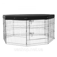 Vevor 313648 puppy run puppy playpen puppy run манеж для тварин з кришкою 76x61см Vevor 313648 puppy run puppy playpen puppy run манеж для тварин з кришкою 76x61см