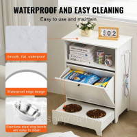 Vevor 313660 Годівниця 2 в 1 Шафа для зберігання & Кормушка, миска для годування 60х35х80 см