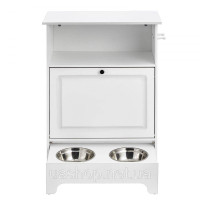 Vevor 313660 Годівниця 2 в 1 Шафа для зберігання & Кормушка, миска для годування 60х35х80 см