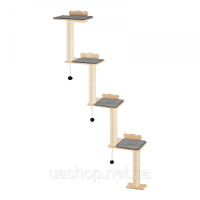 Vevor 313677 Полиця для котів Дерево Котяча вежа Полиця для котів Дряпка Дерево для котів 183,5 см