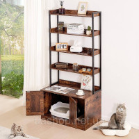 Vevor 313666 Тумба для котів Туалет для котів Будиночок для котів 4-ярусна полиця 850х490х1836мм 68кг