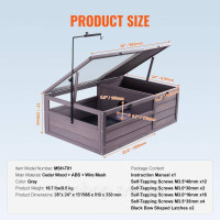 Vevor 313691 Turtle Habitat, дерев'яний будиночок для черепах для використання в приміщенні та на вулиці, вольєр для черепах з Vevor 313691 Turtle Habitat, дерев'яний будиночок для черепах для використання в приміщенні та на вулиці, вольєр для черепах з