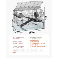 Vevor 313673 Cage Hamster Cage Mouse Cage Rat Cage Rodent Hutch Enclosure 75x44x61см Vevor 313673 Cage Hamster Cage Mouse Cage Rat Cage Rodent Hutch Enclosure 75x44x61см