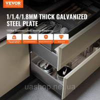 Vevor 313231 6x направляючі для шухляд 400 x 61 x 54 мм Висувні направляючі 45,4 кг (статичні)/36,3 кг (динамічні) Направляючі для