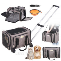 Vevor 313713 Dog Trolley Складний рюкзак для собак макс. 11,3 кг Вантажопідйомність 600D Оксфордська тканина Візок для собак з 4 Vevor 313713 Dog Trolley Складний рюкзак для собак макс. 11,3 кг Вантажопідйомність 600D Оксфордська тканина Візок для собак з 4
