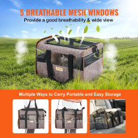 Vevor 313715 Dog Trolley Складний рюкзак для собак макс. 9,9 кг вантажопідйомність 600D Оксфордська тканина Візок для собак з 4 Vevor 313715 Dog Trolley Складний рюкзак для собак макс. 9,9 кг вантажопідйомність 600D Оксфордська тканина Візок для собак з 4