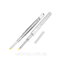 Vevor 313239 1 пара 18-60-дюймових направляючих висувних ящиків з м'яким закриттям Кульковий підшипник Повне висування Vevor 313239 1 пара 18-60-дюймових направляючих висувних ящиків з м'яким закриттям Кульковий підшипник Повне висування