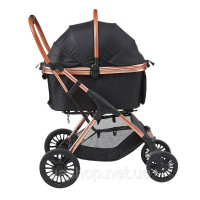 Vevor 313717 собача коляска 59x85x105см собача коляска 30кг вантажопідйомність Складаний візок для собак Алюмінієва рама 800D Vevor 313717 собача коляска 59x85x105см собача коляска 30кг вантажопідйомність Складаний візок для собак Алюмінієва рама 800D