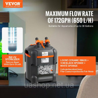 Vevor 313730 Акваріумний фільтр 113 л, 8 Вт, УФ-лампа, тихий