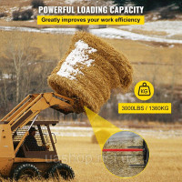 Vevor 313760 49 Спис для тюків сіна, вантажопідйомність 3000 фунтів, ширина 1 3/4, з гайкою та втулкою
