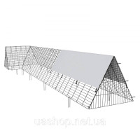 Vevor 313802 Тунель для курей, клітка для курей 400 x 100 x 61,5 см (Д x Ш x В) для двору, портативний вуличний тунель для курей з Vevor 313802 Тунель для курей, клітка для курей 400 x 100 x 61,5 см (Д x Ш x В) для двору, портативний вуличний тунель для курей з