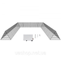 Vevor 313805 Тунель для курей, 600 x 400 x 61,5 см, курник для двору, переносний вуличний вольєр для вільного вигулу з кутовою