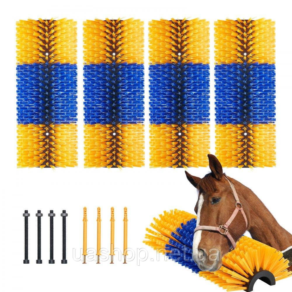 Vevor 313825 4x scratching brush щітка для великої рогатої худоби щітка для чищення сільськогосподарських тварин коні 51x19x10см