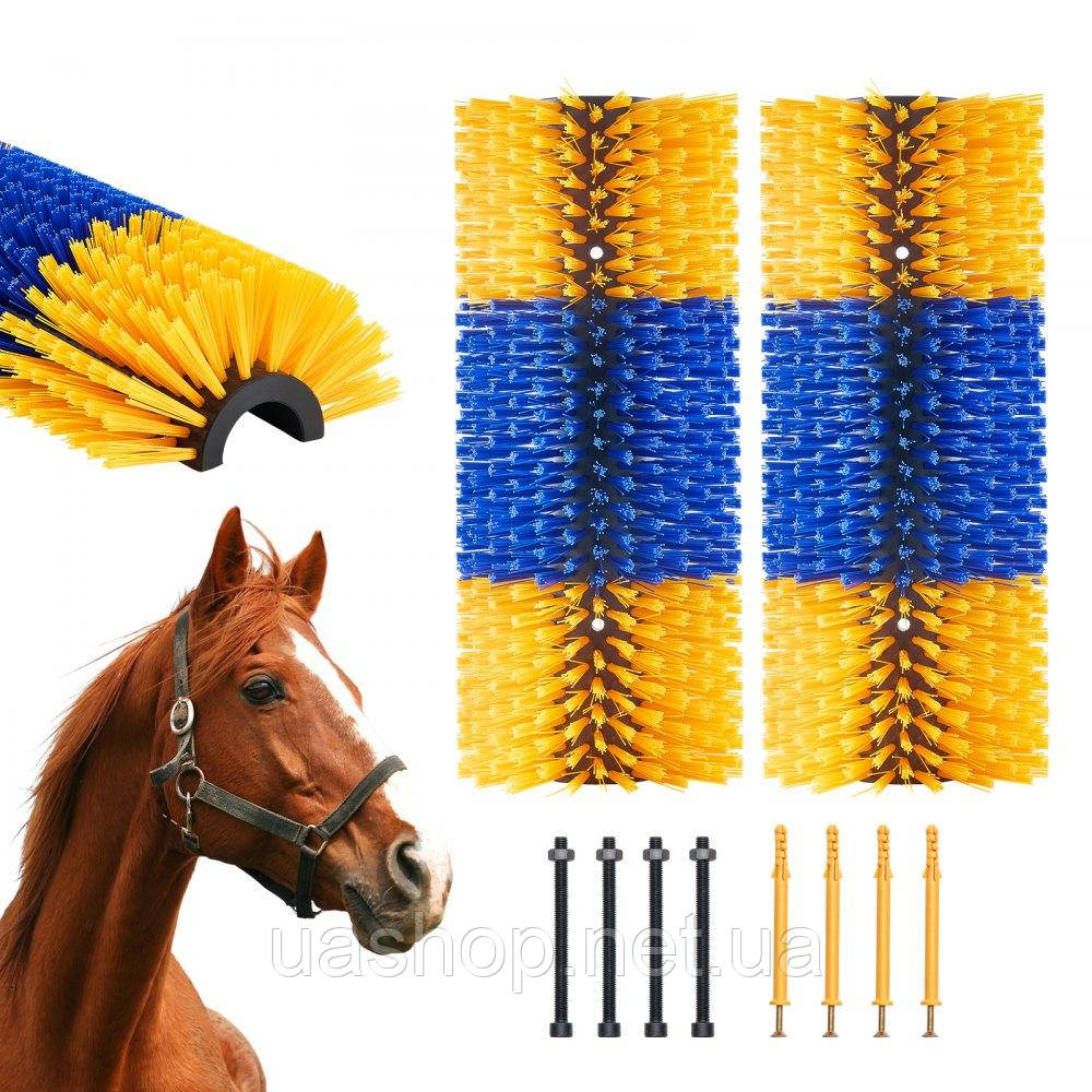 Vevor 313824 2x scratching brush щітка для великої рогатої худоби щітка для чищення сільськогосподарських тварин коні 51x19x10см