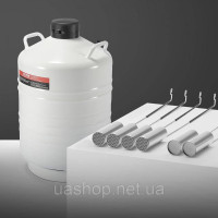 Vevor 313358 Резервуар для рідкого азоту контейнер для азоту 30л LN2 контейнер 6 каністр