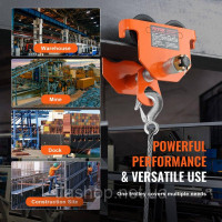 Vevor 313940 Візок Push Beam Trolley Ручний візок 2200 фунтів/1 тонна навантаження 2,5