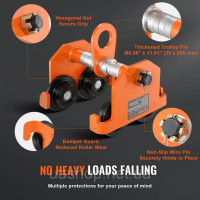 Vevor 313940 Візок Push Beam Trolley Ручний візок 2200 фунтів/1 тонна навантаження 2,5