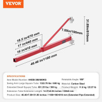 Vevor 313981 Електрична таль опорний кронштейн вантажопідйомність 600 кг, тримач електричної талі поворотний кронштейн сталева Vevor 313981 Електрична таль опорний кронштейн вантажопідйомність 600 кг, тримач електричної талі поворотний кронштейн сталева