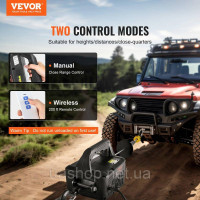 Vevor 313985 Електрична лебідка 2 в 1 вантажопідйомність 498,95 кг швидкість підйому ≥4м/хв моторизована лебідка 7м висота підйому Vevor 313985 Електрична лебідка 2 в 1 вантажопідйомність 498,95 кг швидкість підйому ≥4м/хв моторизована лебідка 7м висота підйому