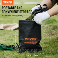 Vevor 314416 натяжна гума натяжна мотузка багажна гумова розширювальна мотузка гумова волосінь 32 штуки J-гаки Vevor 314416 натяжна гума натяжна мотузка багажна гумова розширювальна мотузка гумова волосінь 32 штуки J-гаки