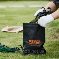 Vevor 314416 натяжна гума натяжна мотузка багажна гумова розширювальна мотузка гумова волосінь 32 штуки J-гаки Vevor 314416 натяжна гума натяжна мотузка багажна гумова розширювальна мотузка гумова волосінь 32 штуки J-гаки