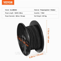 Vevor 314417 натяжна гума натяжна мотузка багажна гумова розширювальна мотузка гумова волосінь розтяжна φ10ммx36м Vevor 314417 натяжна гума натяжна мотузка багажна гумова розширювальна мотузка гумова волосінь розтяжна φ10ммx36м