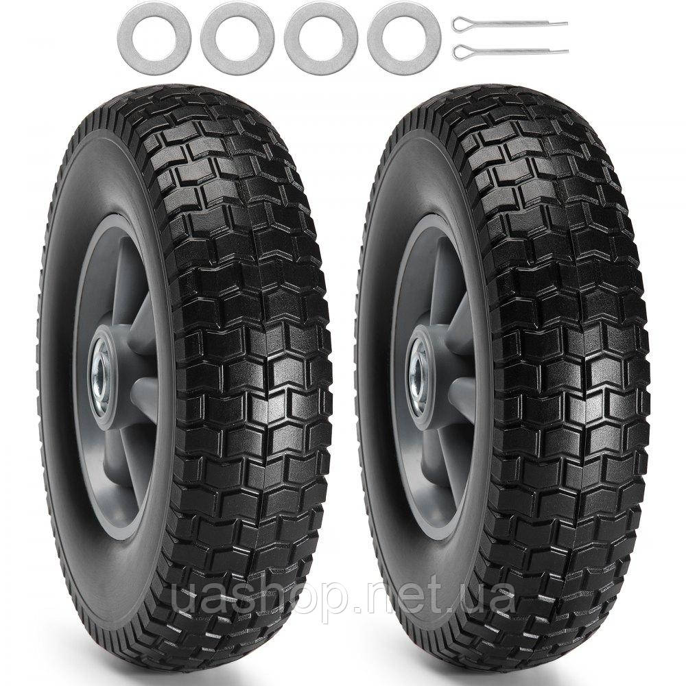 Vevor 314423 Безкамерна шина Solid PU Run-Flat, 10-дюймова, 2 шт., 180 фунтів
