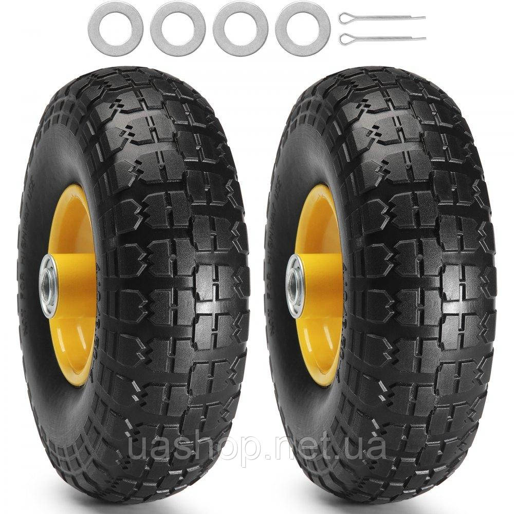 Vevor 314424 Безкамерна шина Solid PU Run-Flat, 10-дюймова, 2 шт., 400 фунтів (183 кг)
