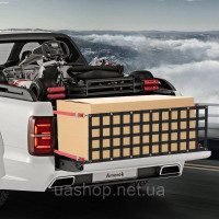 Vevor 314435 Сітка для багажника, 1370 x 460 мм, сітка для кузова вантажівки до 680 кг, з 4 регульованими телескопічними ременями,
