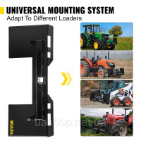 Vevor 314059 Пластина кріплення навантажувача Universal Quick Tach 1/4 Vevor 314059 Пластина кріплення навантажувача Universal Quick Tach 1/4