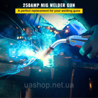 Vevor 314459 Miller 169598 250 Amp MIG зварювальний пальник 15ft M25 Зварювальні деталі