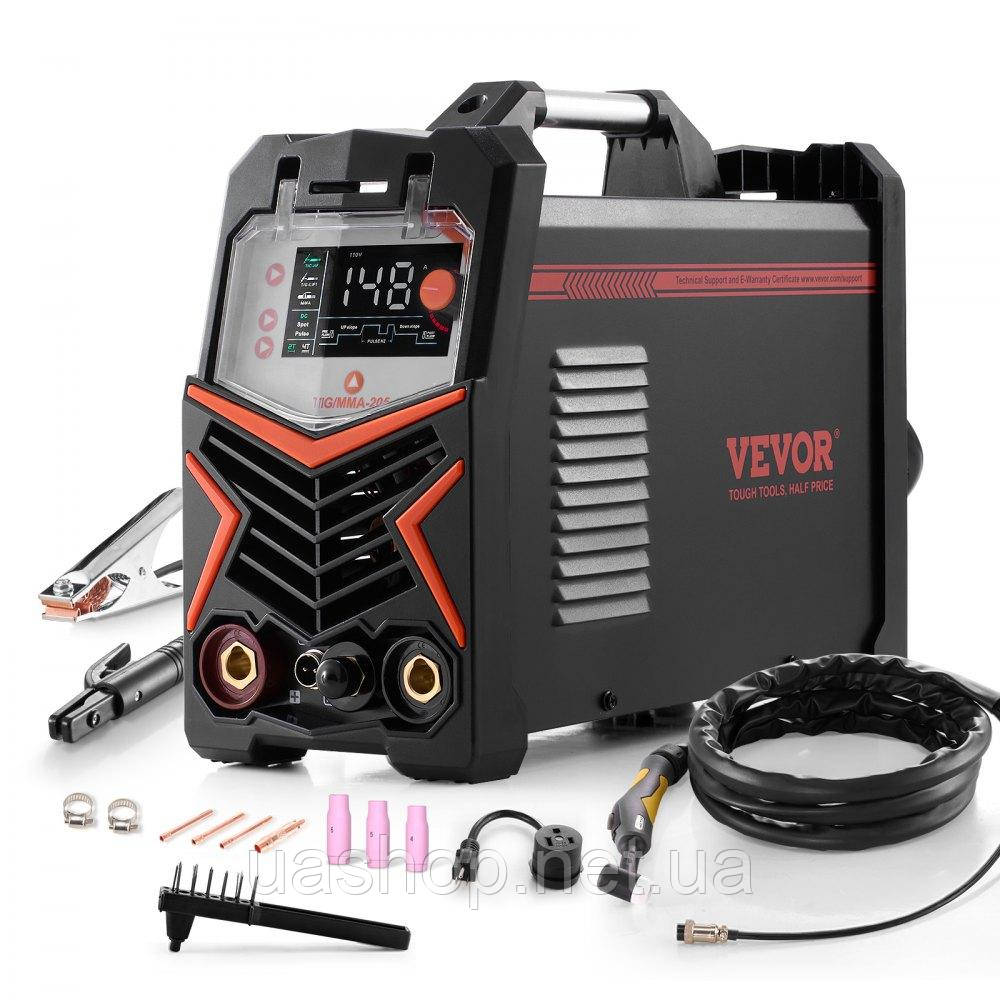 Vevor 314477 TIG Welder 3-in-1 Electric Welder Pulse MMA Stick IGBT Inverter