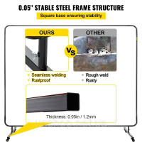 Vevor 314523 Зварювальна завіса 1,83 м х 2,44 м Зварювальні ковдри, червоний Зварювальний килимок 8 кг Теплозахисна ковдра,