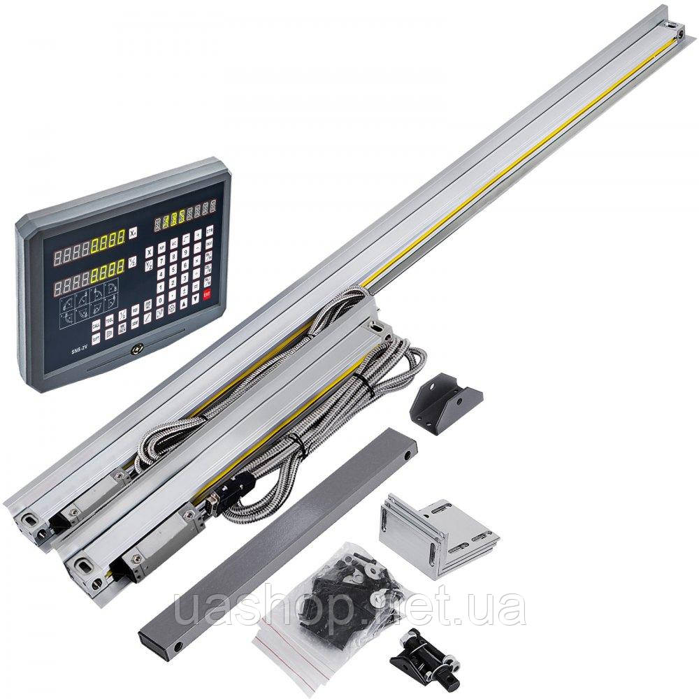 Vevor 314609 Лінійна шкала 2 Axis Display для фрезерного токарного верстата Лінійна шкала Dro