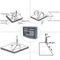 Vevor 314609 Лінійна шкала 2 Axis Display для фрезерного токарного верстата Лінійна шкала Dro