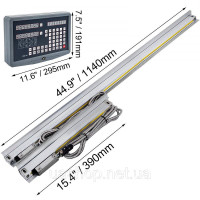 Vevor 314609 Лінійна шкала 2 Axis Display для фрезерного токарного верстата Лінійна шкала Dro