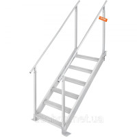 Vevor 314200 6-ступінчаста драбина для купання з двома поручнями Драбина для човна 800x1850x2092мм Драбина для басейну з Vevor 314200 6-ступінчаста драбина для купання з двома поручнями Драбина для човна 800x1850x2092мм Драбина для басейну з
