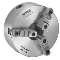 Vevor 314624 3-кулачковий токарний патрон 200 мм з опорною пластиною з 8 різьбами 57,15 мм Vevor 314624 3-кулачковий токарний патрон 200 мм з опорною пластиною з 8 різьбами 57,15 мм