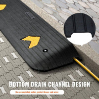 Vevor 314238 Поріг пандуса суцільногумовий Дверний поріг пандуса вантажопідйомністю 15 т Бордюрний камінь пандуса з швелером Vevor 314238 Поріг пандуса суцільногумовий Дверний поріг пандуса вантажопідйомністю 15 т Бордюрний камінь пандуса з швелером