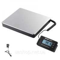 Vevor 314247 Платформні ваги 150г-200кг Посилочні ваги 50г Точність цифрових ваг кг/фунт/фунт:унція Рахункові ваги 309x262x45мм
