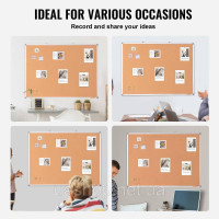 Vevor 314664 pin board memo board настінна дошка пробкова дошка pin board 120x90см алюмінієва рамка