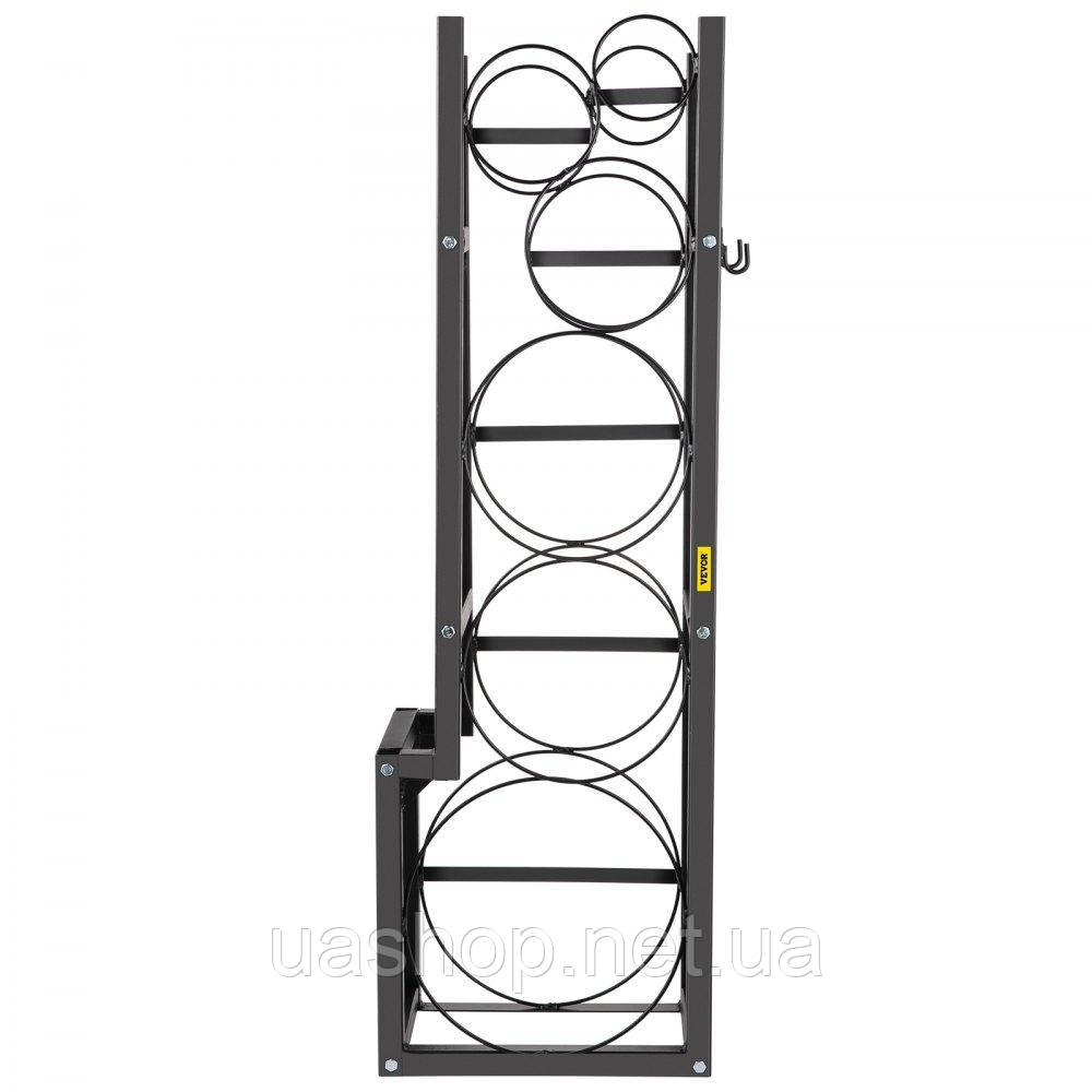 Vevor 314260 Стійка для пляшок 1 x 22,68 кг & 2 x 13,61 кг, Стійка для пляшок з міцного сталевого матеріалу Стійка до корозії та