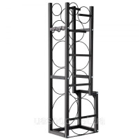 Vevor 314260 Стійка для пляшок 1 x 22,68 кг & 2 x 13,61 кг, Стійка для пляшок з міцного сталевого матеріалу Стійка до корозії та