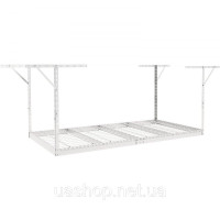 Vevor 314262 Стельова полиця, регульована, для гаража, 121,9 x 243,8 см, стельова полиця, 600 фунтів, біла Vevor 314262 Стельова полиця, регульована, для гаража, 121,9 x 243,8 см, стельова полиця, 600 фунтів, біла