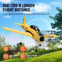 Vevor 314708 Літак RC, 2,4 ГГц 4-канальний літак з дистанційним керуванням та 6-осьовим гіроскопічним стабілізатором, готовий до