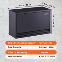 Vevor 314312 Настінна шафа для майстерні 77 x 31,8 x 50 см Загальна вантажопідйомність 108 кг (2 полиці) Настінна шафа для Vevor 314312 Настінна шафа для майстерні 77 x 31,8 x 50 см Загальна вантажопідйомність 108 кг (2 полиці) Настінна шафа для