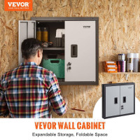 Vevor 314311 Складана настінна шафа, гаражна шафа, настінна, 66 см, мала шафа, 108,86 кг